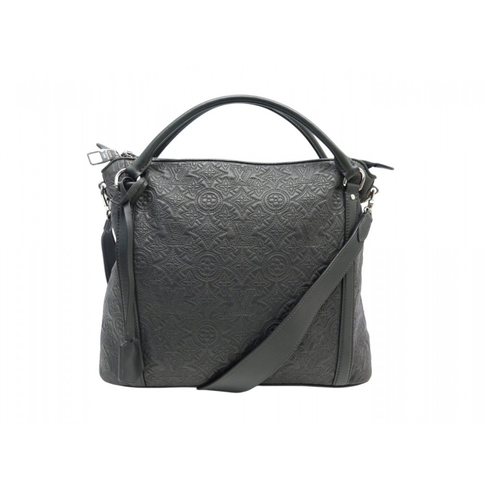 NEUF SAC A MAIN LOUIS VUITTON IXIA PM EN CUIR ANTHEIA GRIS BANDOULIERE BAG 3700€