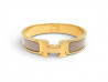 bracelet hermes clic h email parme en plaque or jaune