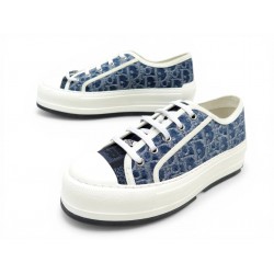 NEUF CHAUSSURES BASKETS WALK'N DIOR 37 SNEAKERS A PLATEFORME MONOGRAMME NEW 990€