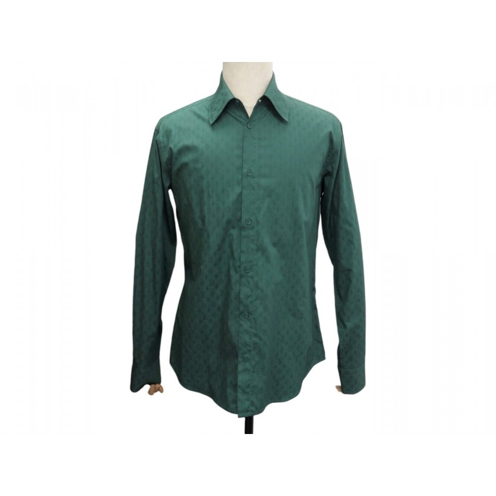 NEUF CHEMISE LOUIS VUITTON MANCHES LONGUES SLIM MONOGRAM XL M 48 FR SKIRT 1100€