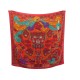 NEUF CHALE HERMES SOUS L'EGIDE DE MARS CARRE 140 EN CACHEMIRE & SOIE SHAWL 925€