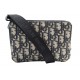 NEUF SAC POCHETTE DIOR 2OBBC119YSE BANDOULIERE EN TOILE JACQUARD OBLIQUE 1550€