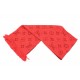 NEUF ECHARPE LOUIS VUITTON LOGOMANIA EN LAINE ET SOIE ROUGE RED WOOL SCARF 760€