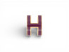  pendentif hermes pop h laque violet grenat