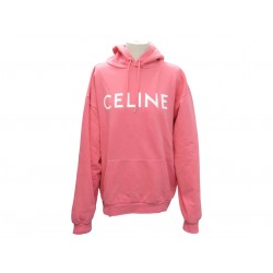 SWEAT A CAPUCHE CELINE HOODIE LOOSE 2Y321670Q L 42 MOLLETON COTON ROSE PULL 790€