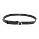 NEUF CEINTURE CHRSITAN DIOR 30 MONTAIGNE CIRCLED CUIR NOIR BOUCLE T80 BELT 690€