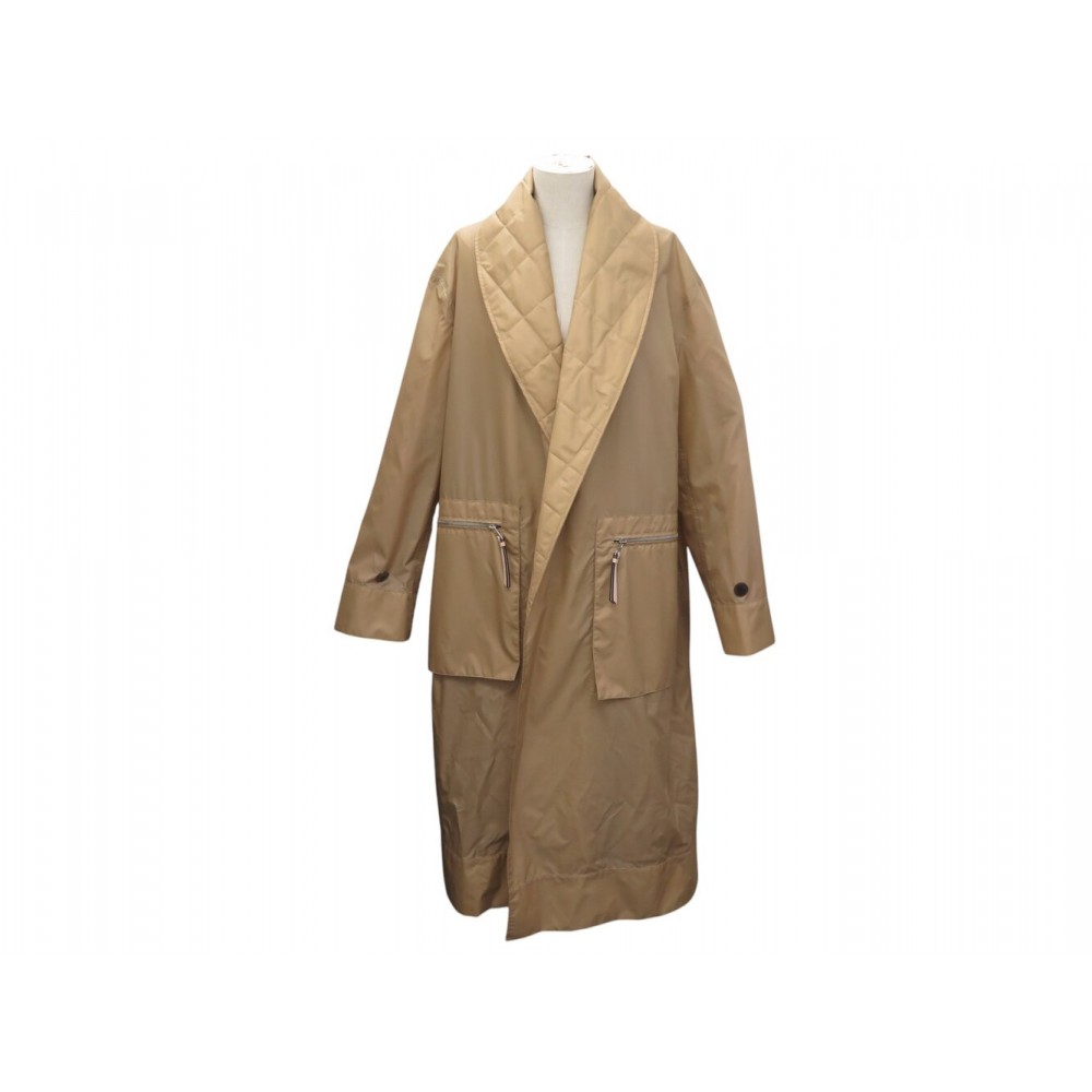MANTEAU LOEWE IMPERMEABLE TRENCH COL MATELASSE M 40 OVERSIZE BEIGE COAT 1440€