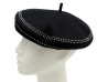  chapeau beret christian dior en laine noire t54