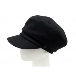 NEUF CASQUETTE GAVROCHE CHRISTIAN DIOR D-ROAD EN FEUTRE NOIR T55 CAP HAT 850€