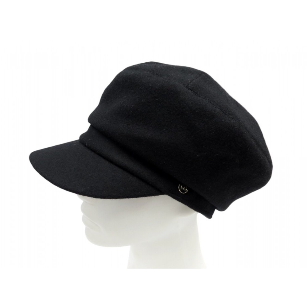 NEUF CASQUETTE GAVROCHE CHRISTIAN DIOR D-ROAD EN FEUTRE NOIR T55 CAP HAT 850€
