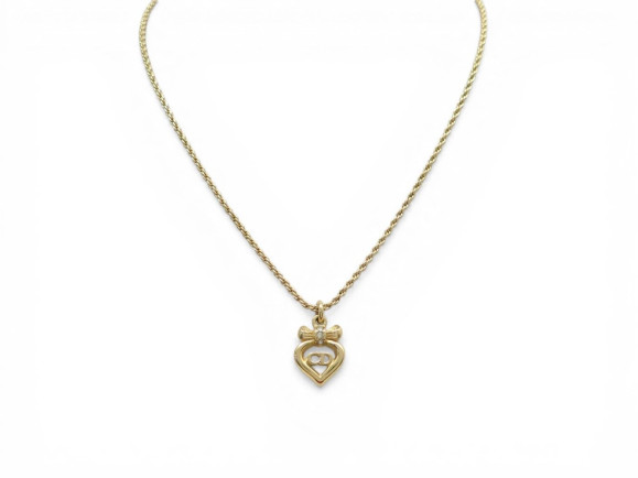   collier christian dior coeur logo cd