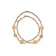 VINTAGE COLLIER CHANEL SAUTOIR MEDAILLONS LOGO CC STRASS & METAL DORE NECKLACE