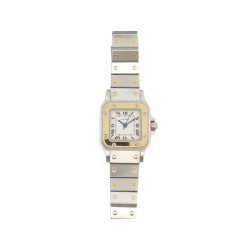 MONTRE CARTIER SANTOS GALBEE 1567 OR & ACIER 24 MM QUARTZ GOLD STEEL WATCH 5500€