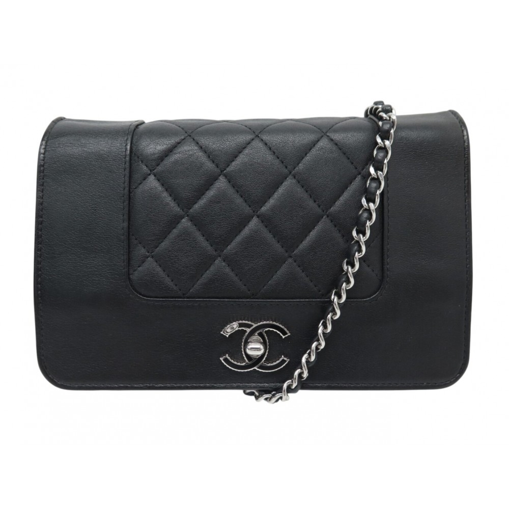 NEUF SAC A MAIN CHANEL WALLET ON CHAIN MADEMOISELLE EN CUIR MATELASSE BAG 4100€
