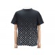 NEUF TSHIRT LOUIS VUITTON MONOGRAM GRADIENT RM232Q L M 48 EN COTON NOIR TOP 850€