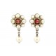 BOUCLES D'OREILLES CHANEL PENDANTES LOGO CC & PERLES STYLE GRIPOIX EARRINGS 750€