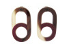 boucles d'oreilles hermes variation en corne de buffle