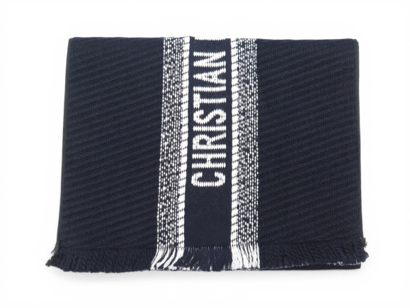 echarpe christian dior reversible toile oblique