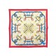 NEUF FOULARD HERMES GAVROCHE EPERON D'OR EN SOIE MULTICOLORE SILK SCARF 270€