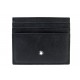 NEUF PORTES CARTES MONTBLANC MEISTERSTUCK 6CC MB2015 CUIR NOIR CARD HOLDER 230€