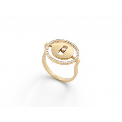 BAGUE MESSIKA LUCKY MOVE PM 07470-YG 49 DIAMANT 0.3CT EN OR JAUNE 18K RING 2750€
