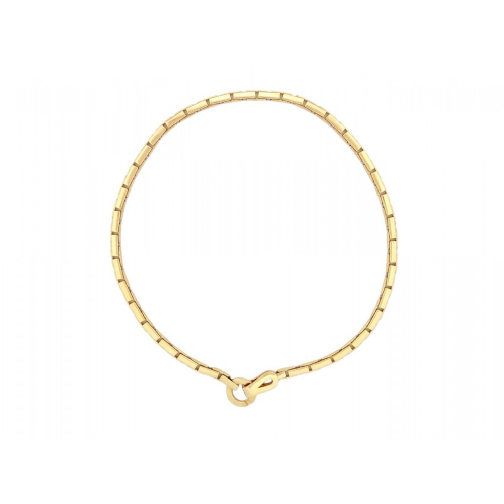 COLLIER CARTIER AGRAFE EN OR JAUNE 18K 66GR 41CM BOITE CERTIFICAT GOLD NECKLACE