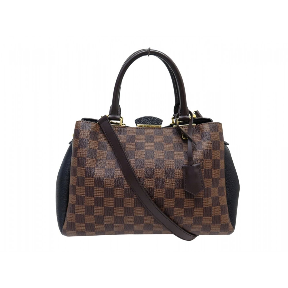 NEUF SAC A MAIN LOUIS VUITTON BRITTANY N41673 DAMIER EBENE BANDOULIERE BAG 2200€