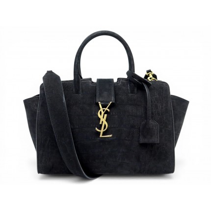 SAC A MAIN SAINT LAURENT DOWNTOWN BABY 635346 CUIR SUEDE CROCO BANDOULIERE 2000€