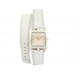 VINTAGE MONTRE HERMES CAPE COD PM CC1.250 31 MM ARGENT 925 SILVER QUARTZ WATCH