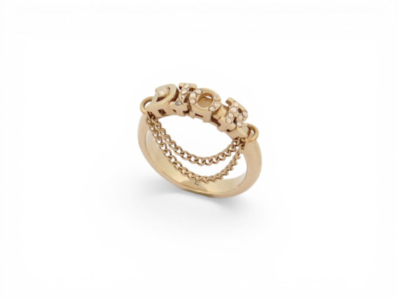 bague dior diorevolution logo strass chaine t 54 en