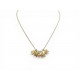 NEUF COLLIER DIOR PENDENTIF BRELOQUES FLEURS EN METAL DOR CHARMS NECKLACE 850€