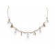 NEUF COLLIER DIOR RAS DE COU BRELOQUES INITIALES PERLES METAL DORE NECKLACE 650€