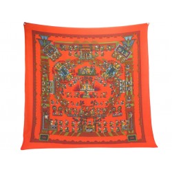 CHALE HERMES ASTRES ET SOLEIL ANNIE FAIVRE 140CM CACHEMIRE ET SOIE SHAWL 1340€
