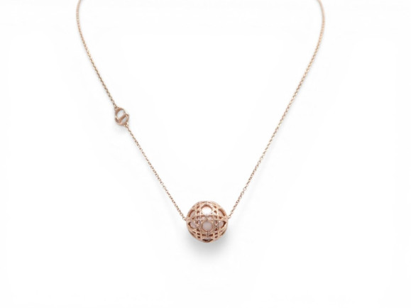  collier christian dior sphere cannage 44.5 cm
