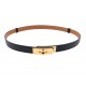 NEUF CEINTURE HERMES KELLY 18 H069853CC89 90 EN CUIR EPSOM NOIR BOITE BELT 1070€