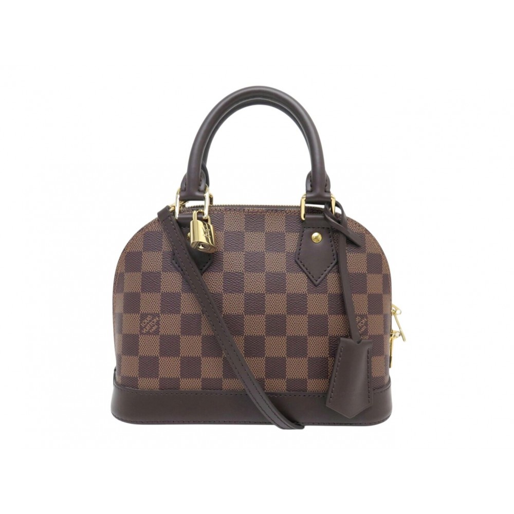 NEUF SAC A MAIN LOUS VUITTON ALMA BB N41221 TOILE DAMIER EBENE BANDOULIERE 1600€