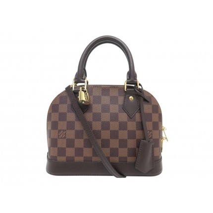 NEUF SAC A MAIN LOUS VUITTON ALMA BB N41221 TOILE DAMIER EBENE BANDOULIERE 1600€