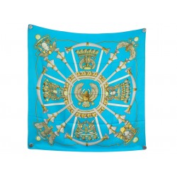 VINTAGE FOULARD HERMES EGYPTE SCARABEE 1ERE EDITION CARRE 90 CM SOIE SCARF 580€