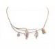 NEUF COLLIER CHRISTIAN DIOR BRELOQUES CLOCHES STRASS EN METAL DORE NECKLACE 750€