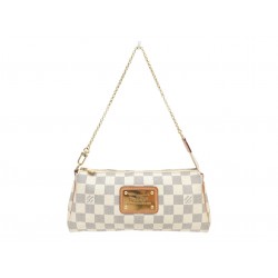 SAC A MAIN LOUIS VUITTON POCHETTE EVA N55214 TOILE DAMIER AZUR CLUTCH BAG 1200€