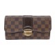 PORTEFEUILLE LOUIS VUITTON SISTINA TOILE DAMIER EBENE N61747 POUCH WALLET 560€
