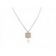 NEUF COLLIER CHRISTIAN DIOR PENDENTIF MISS 53-59 CM EN METAL DORE NECKLACE 550€