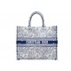 NEUF SAC A MAIN CHRISTIAN DIOR BOOK TOTE BRODERIE PAPILLON CABAS GM TOILE 3000€