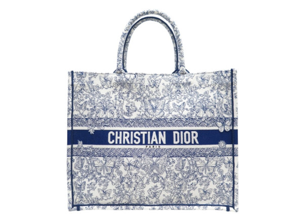  sac a main christian dior book tote broderie