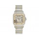 VINTAGE MONTRE CARTIER SANTOS GALBEE 187901 ACIER ET OR JAUNE QUARTZ LADY WATCH