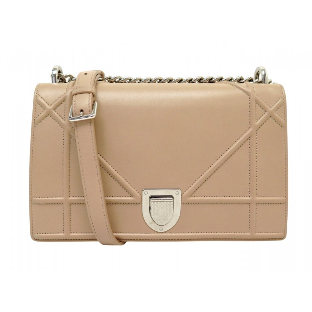 SAC A MAIN CHRISTIAN DIOR DIORAMA BANDOULIERE CUIR ROSE M0422PNAG05U BAG 3600€