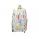 NEUF VINTAGE CHEMISE CHANEL 1999 A CARREAUX MULTICOLORE LOGO CC 38 M SHIRT 3200€