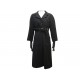 MANTEAU CHANEL P32031V19402 M38 LONG LAINE NOIRE CEINTURE BLACK BELT COAT 8500€