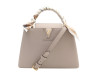  sac a main louis vuitton capucines mm gris galet