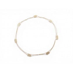 NEUF COLLIER SAUTOIR MAUBOUSSIN UNE GALERIE RUE DE SEINE OR JAUNE 18K 3.7GR 990€